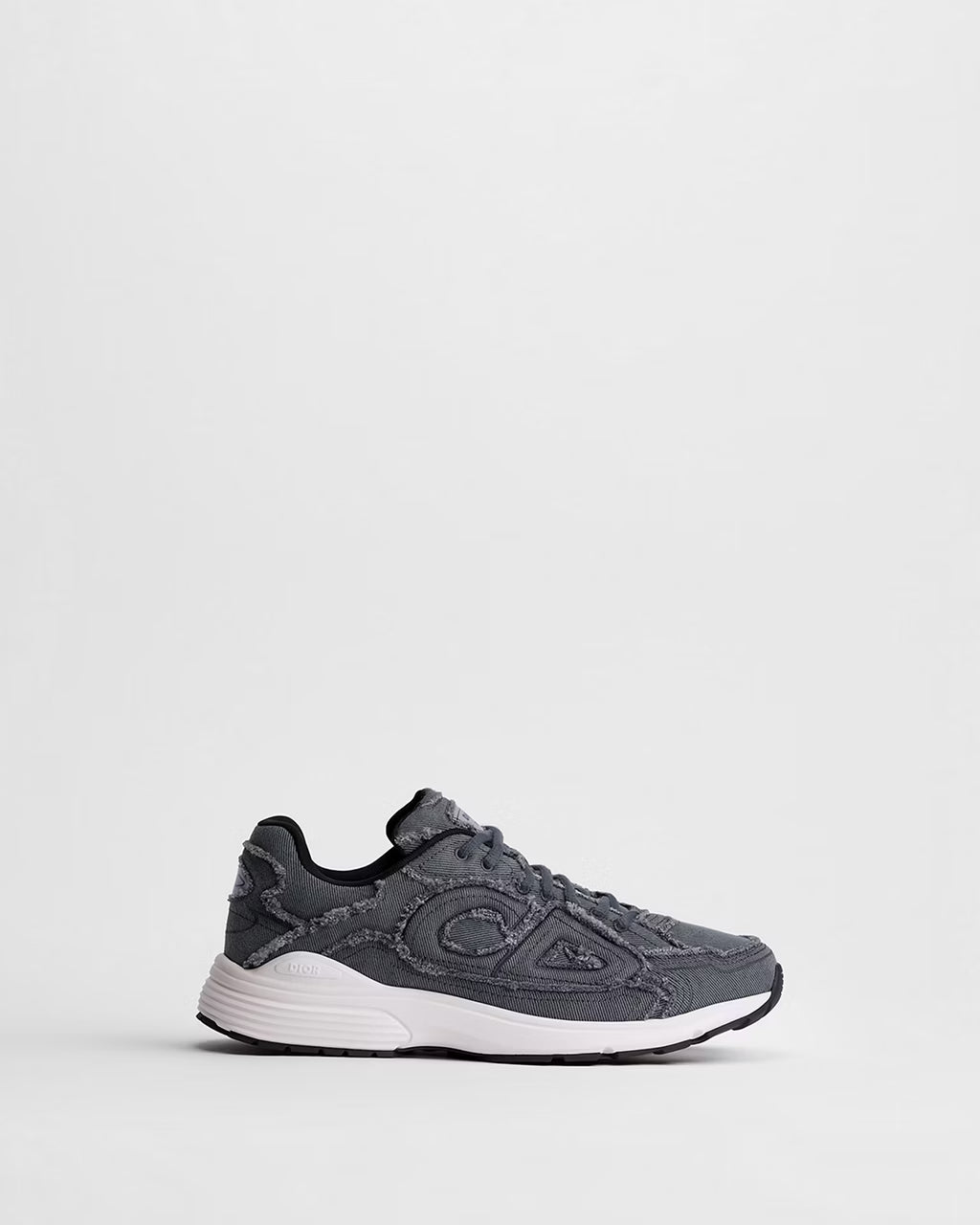 Dior B30 Women's & Men's Shoes - Charcoal Grey / White / Black Distressed Sneakers