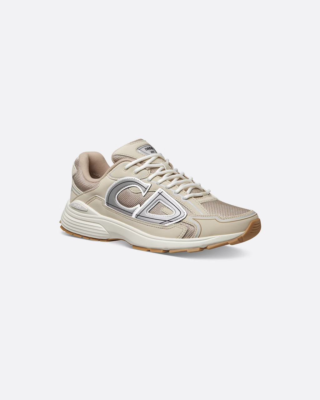 Dior B30 Women's & Men's Shoes - Beige / Cream / Silver / Gum Brown Sneakers
