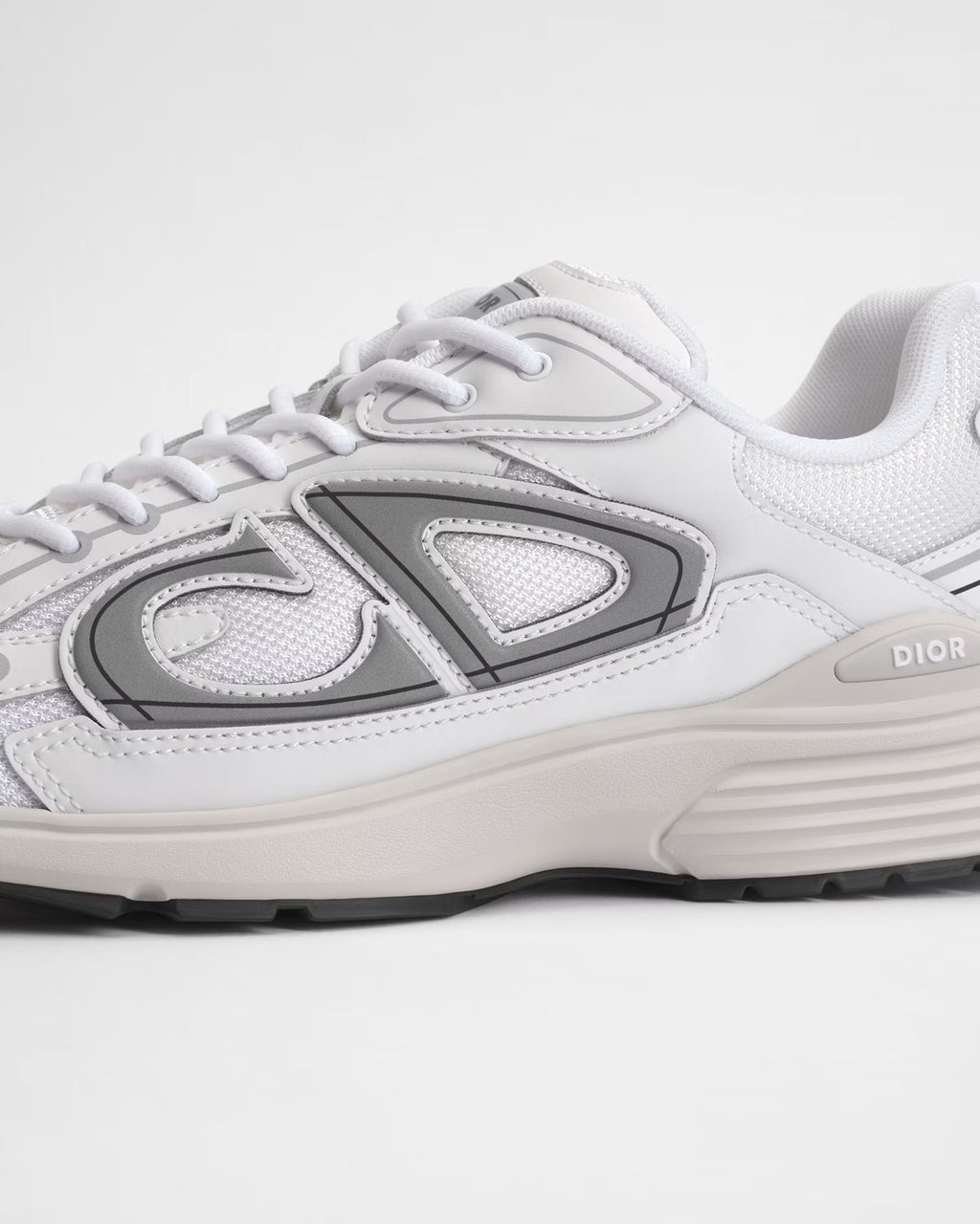 Dior B30 Women's & Men's Shoes - White / Silver Grey / Black Low-Top Sneakers