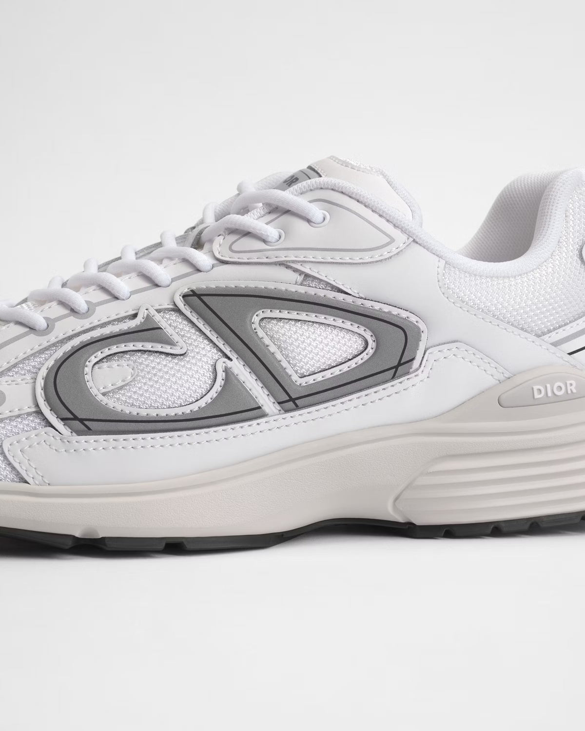 Dior B30 Women's & Men's Shoes - White / Silver Grey / Black Low-Top Sneakers
