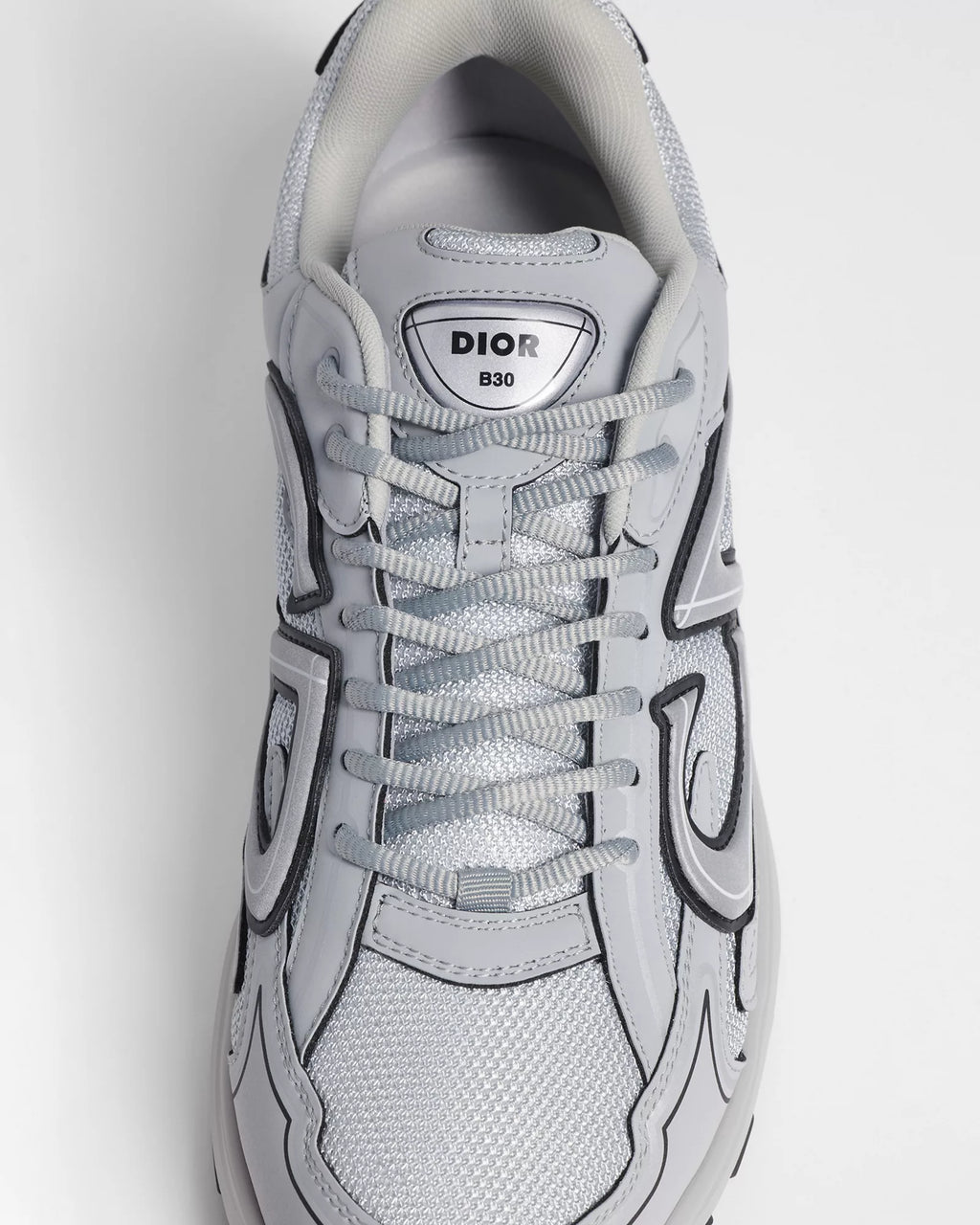Dior B30 Women's & Men's Shoes - Grey / Silver / Black Low-Top Sneakers