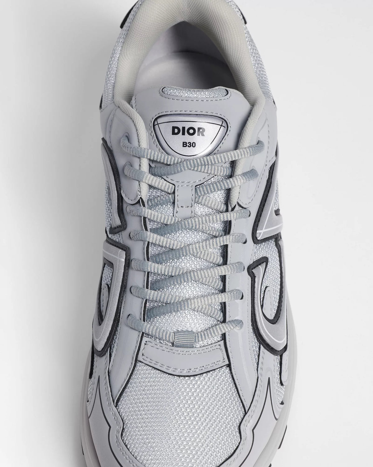 Dior B30 Women's & Men's Shoes - Grey / Silver / Black Low-Top Sneakers