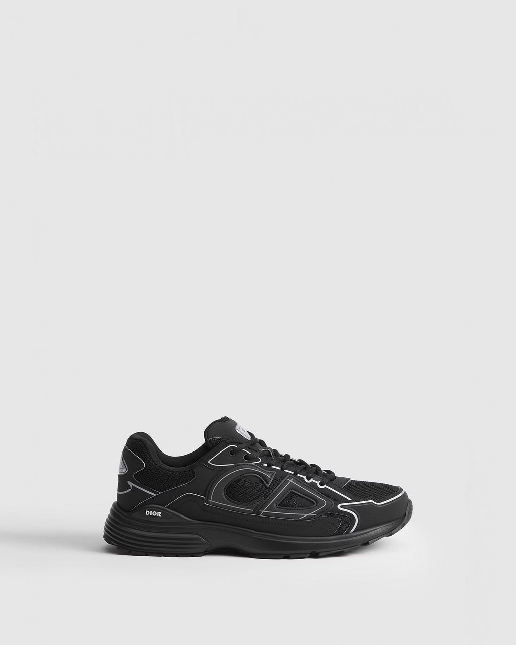 Dior B30 Women's & Men's Shoes - Black / Silver Grey Low-Top Sneakers
