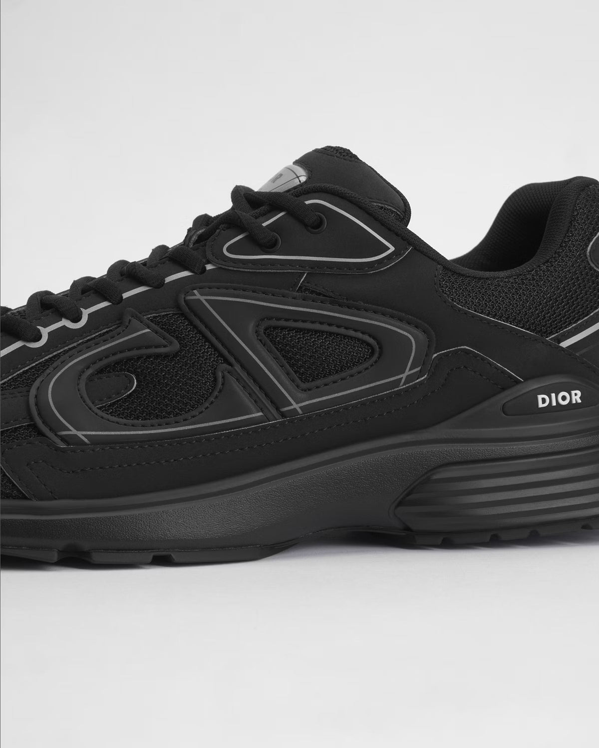 Dior B30 Women's & Men's Shoes - Black / Silver Grey Low-Top Sneakers