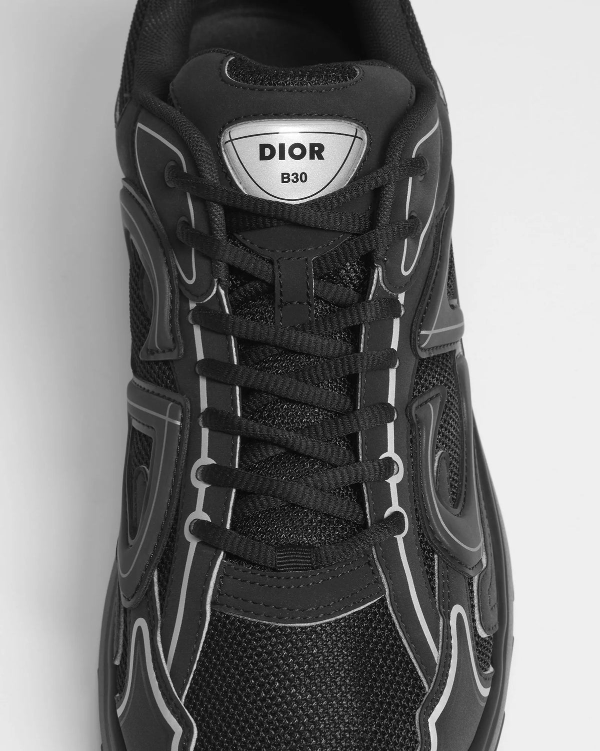 Dior B30 Women's & Men's Shoes - Black / Silver Grey Low-Top Sneakers