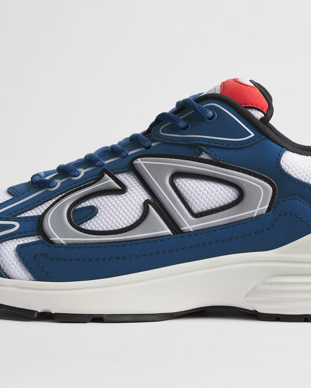 Dior B30 Women's & Men's Shoes - Navy Blue / White / Silver Grey / Red Sneakers