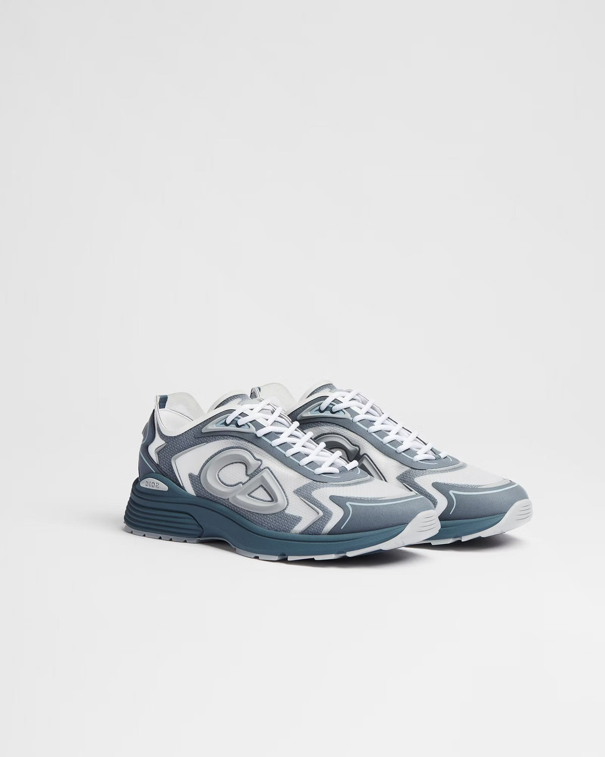 Dior B30 Women's & Men's Shoes - White / Grey / Slate Blue Sneakers