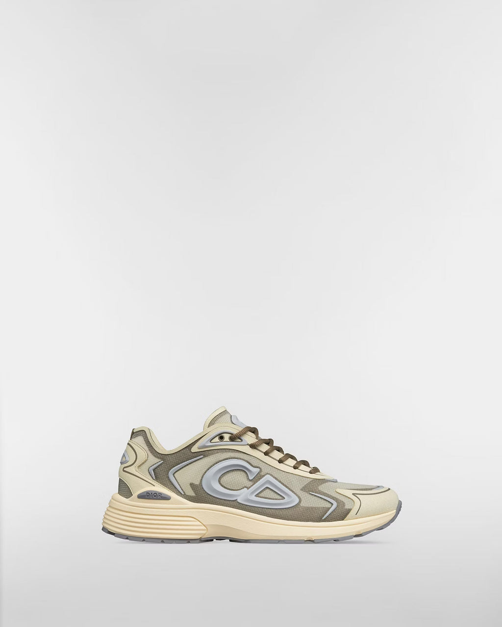 Dior B30 Women's & Men's Shoes - Cream / Olive Taupe / Silver Grey Sneakers