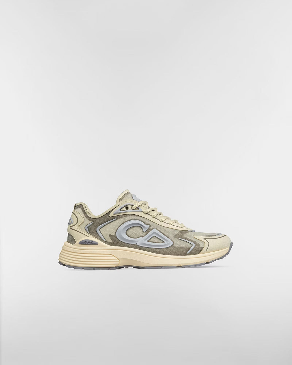 Dior B30 Women's & Men's Shoes - Cream / Olive Taupe / Silver Grey Sneakers
