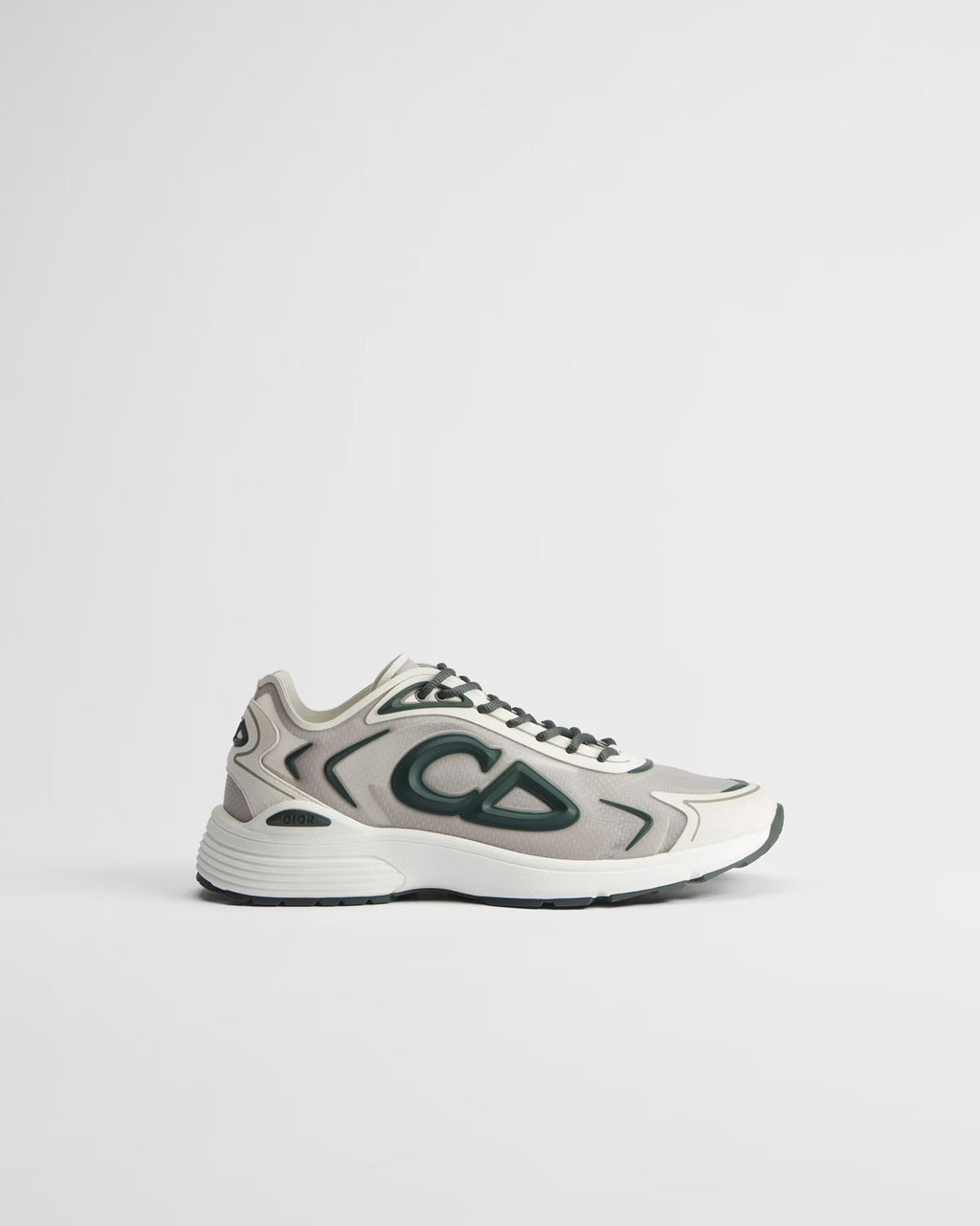 Dior B30 Women's & Men's Shoes - Cream / Light Grey / Dark Green Sneakers