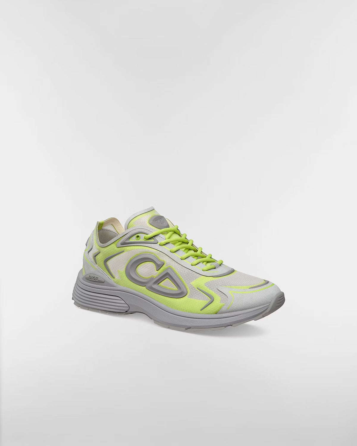 Dior B30 Women's & Men's Shoes - Neon Yellow / Light Grey Sneakers