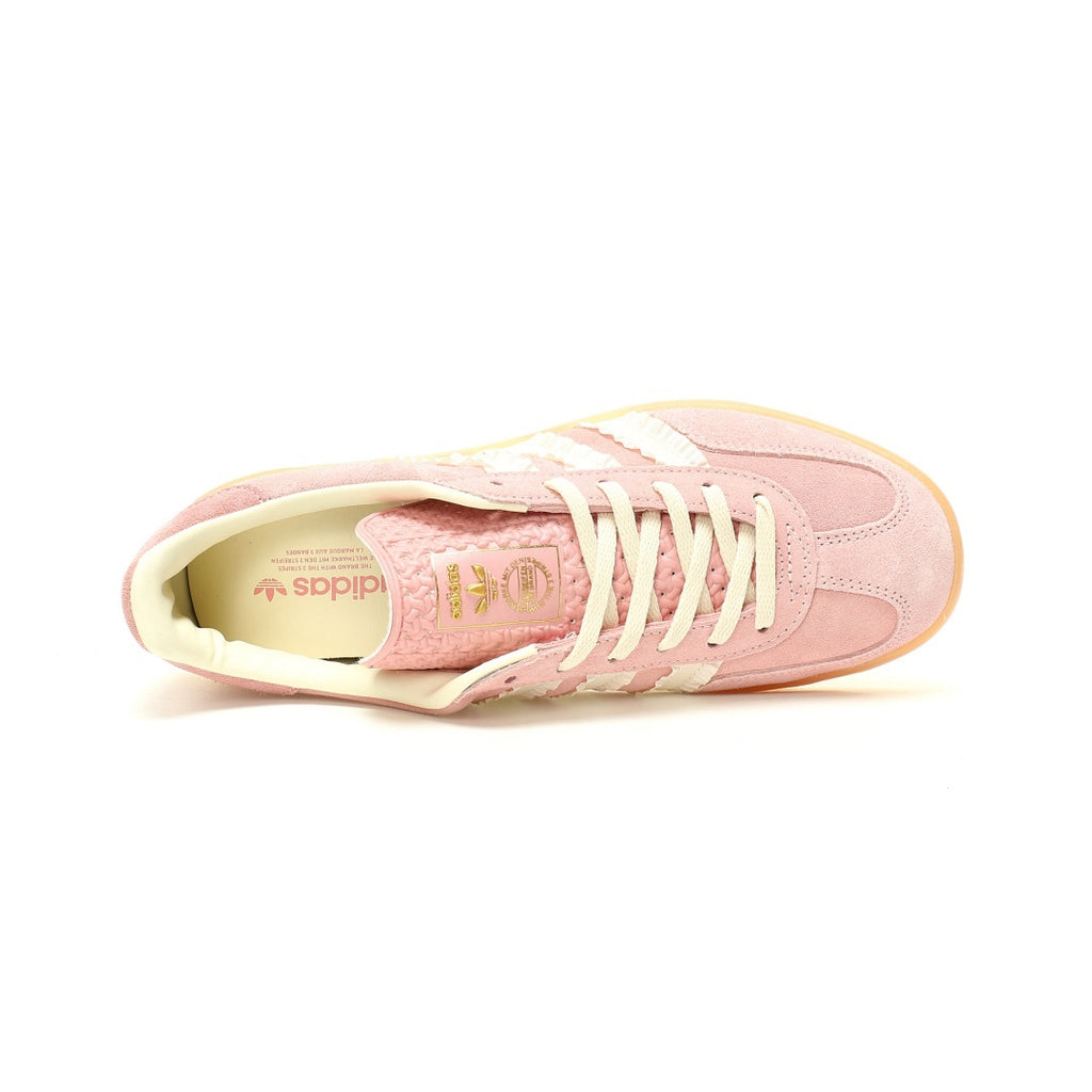 Adidas Originals Gazelle Indoor – Light Pink Ruffle / White Gum Suede Low-Top Sneakers