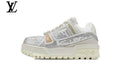 Louis Vuitton Trainer shoes for man  women Sneakers - White Crystal-Style Rhinestone