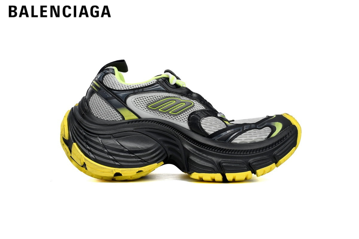 Balenciaga 10XL men's shoes  women sneakers — Grey / Black / Yellow