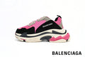 Balenciaga Triple S men's shoes  women sneakers – Black & Pink