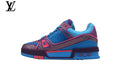 Louis Vuitton LV shoes for man  women Trainer Sneaker – Multi Color Rhinestone