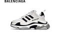 Balenciaga Triple S men's shoes  women sneakers in White and Black