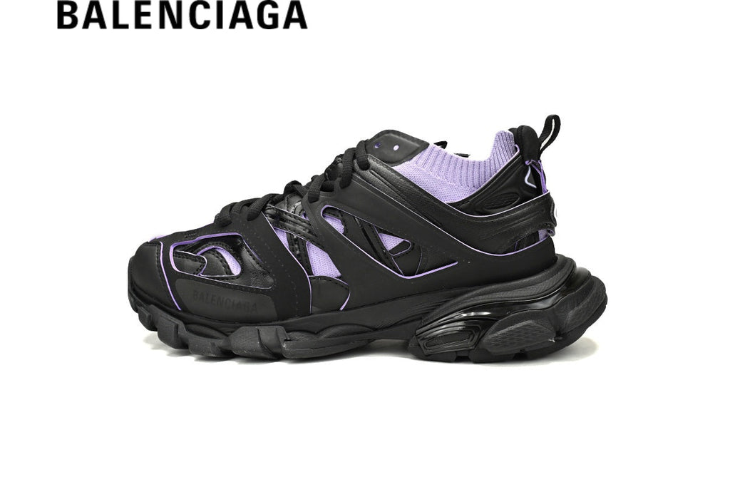 Balenciaga Track men's shoes  women sneakers Sandal Black Purple
