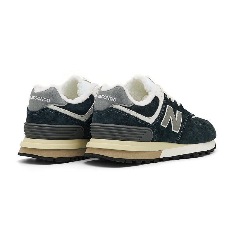 New Balance 574 Women's & Men's Dark Green & Grey Retro Sneakers