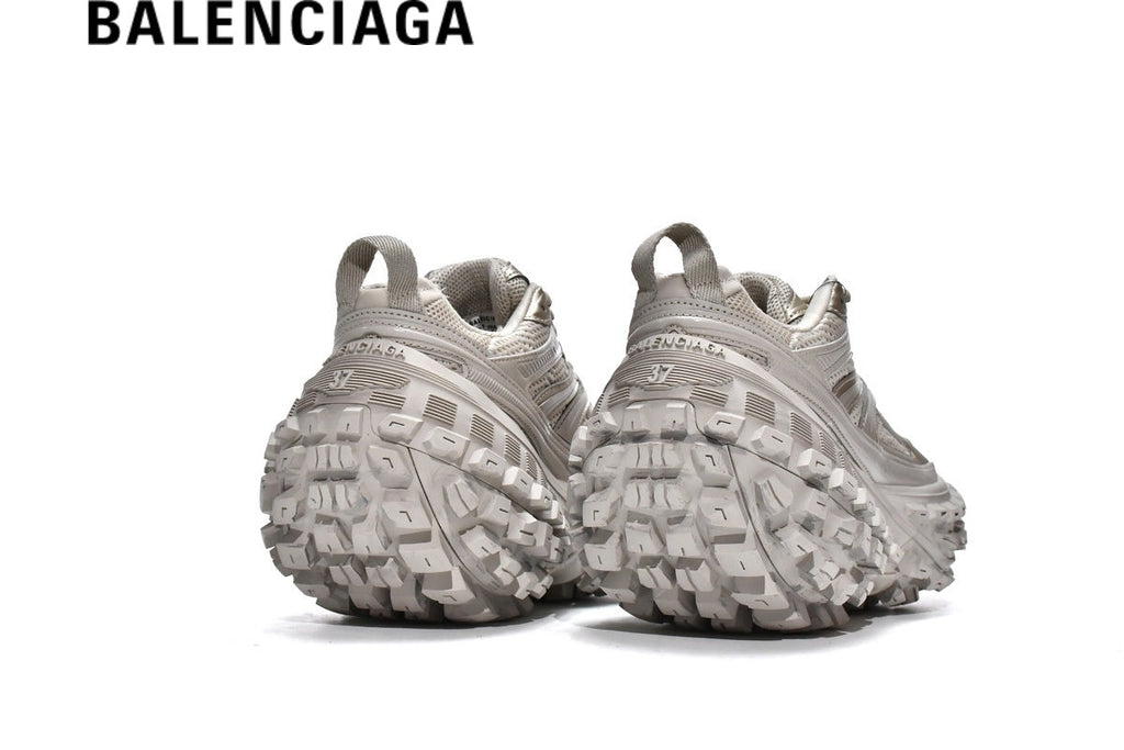 Balenciaga Defender men's shoes  women sneakers in Silver