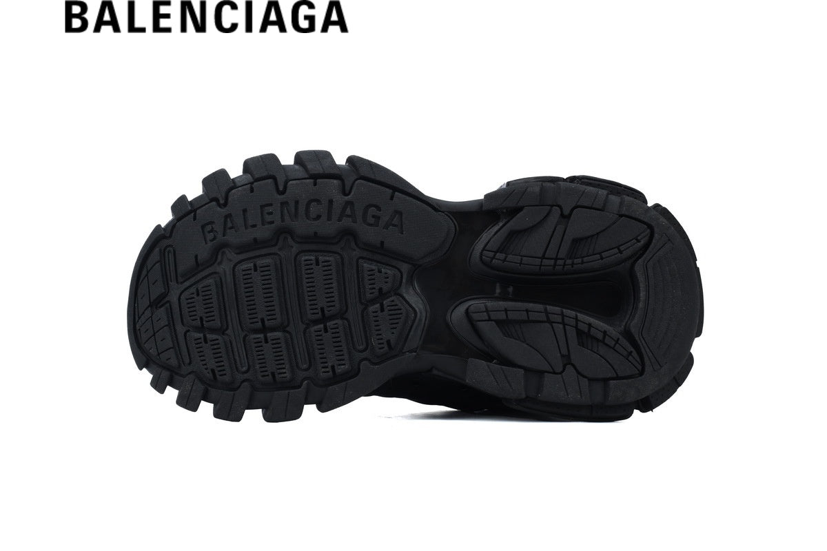 Balenciaga Track men's shoes  women sneakers in All Black