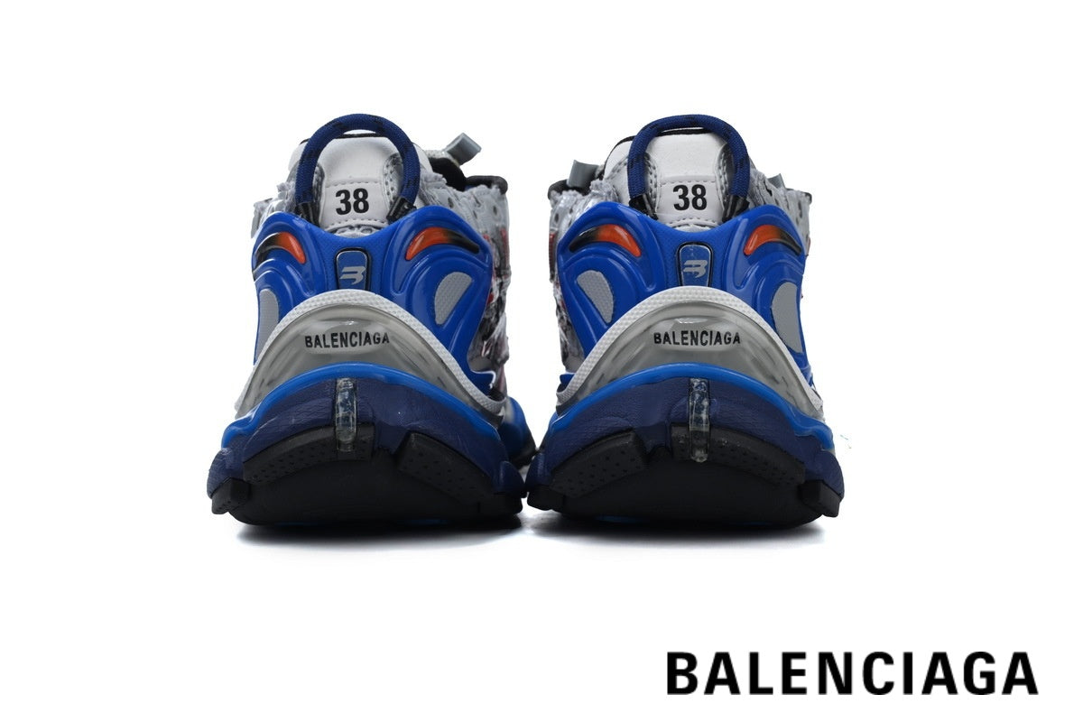 Balenciaga Runner men's shoes  women sneakers– Olive Green