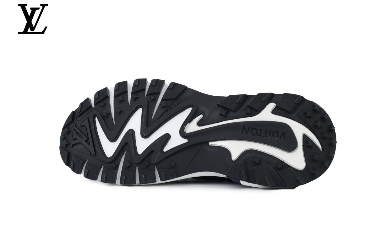 Louis Vuitton LV shoes for man  women Run Away Sneaker – Navy & White