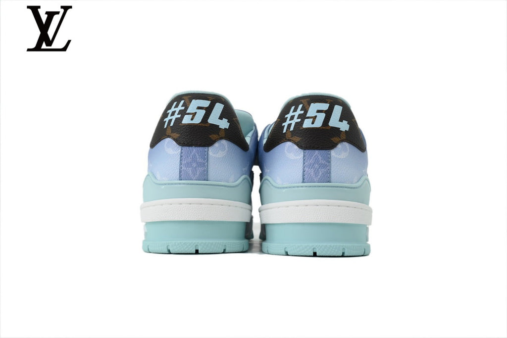 Louis Vuitton Trainer  shoes for man  women Sneaker – Gradient Blue Monogram