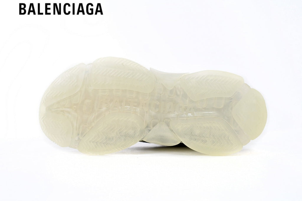 Balenciaga Runner men's shoes  women sneakers — Blue Mesh, Black & Orange Synthetic Overlays
