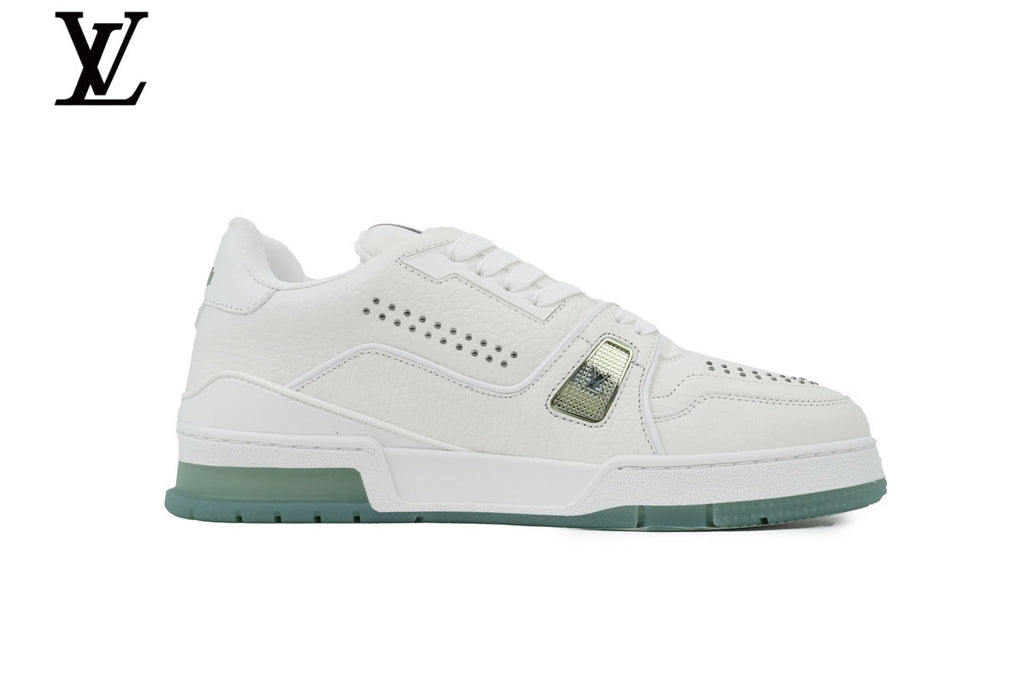louis vuitton shoes for man  women sneakers Trainer White Blue Sole Sneaker