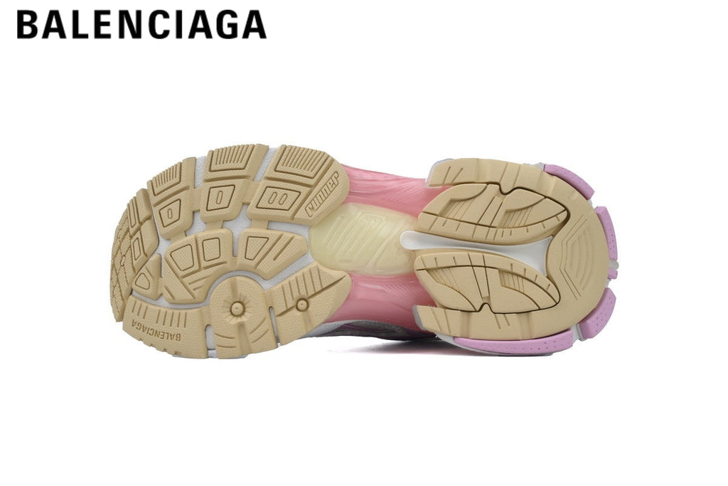 Balenciaga Runner men's shoes  women sneakers — White / Pink