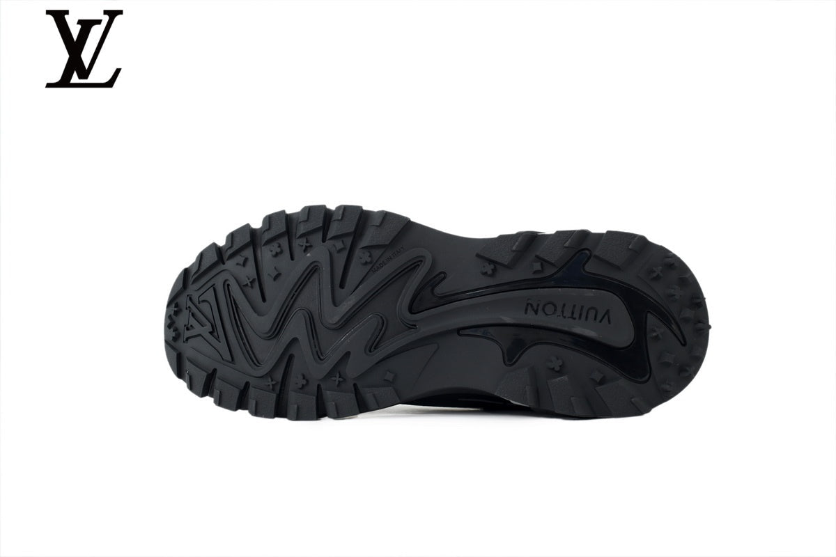 Louis Vuitton shoes for man  women Runaway Sneaker – Black & Grey Mesh Dad Shoe