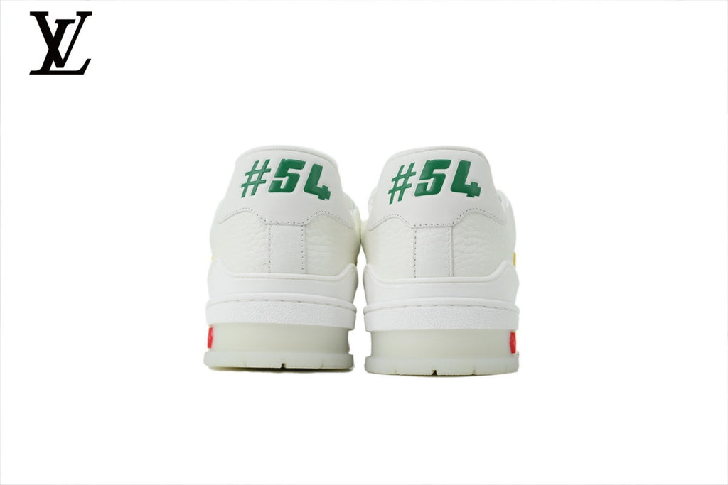 Louis Vuitton Trainer  shoes for man  women Sneaker – White Multicolor Accent