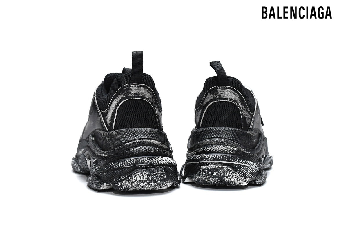 Balenciaga Triple S men's shoes  women sneakers Clear Sole Sneaker Cream Off White