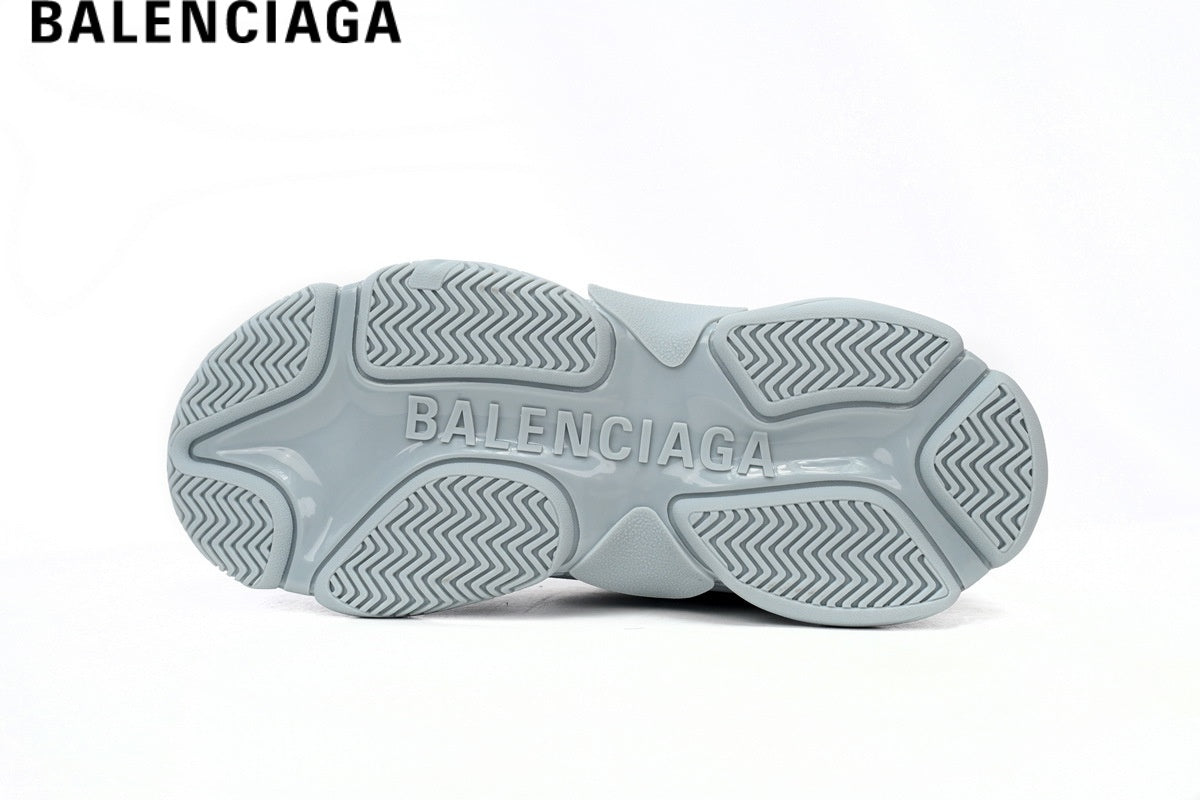 Balenciaga Triple S men's shoes  women sneakers - Light Gray