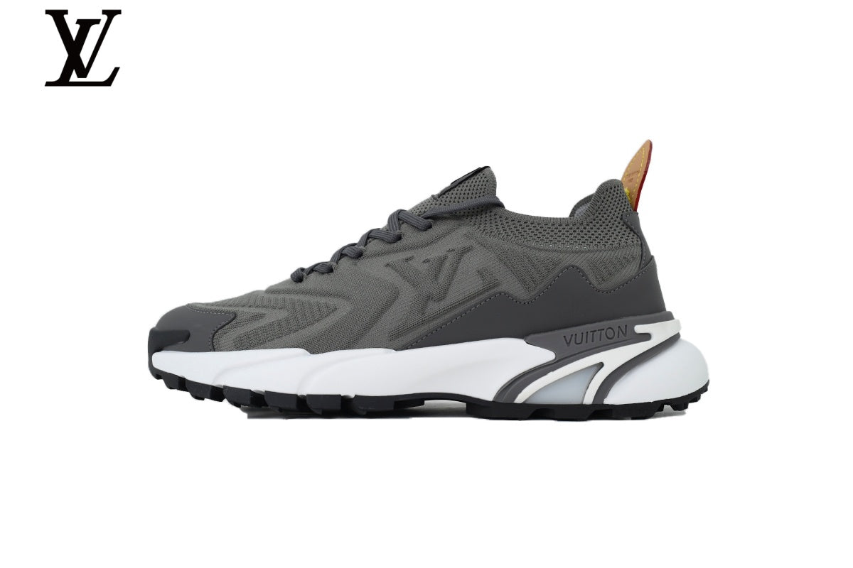 Louis Vuitton shoes for man  women Run Away Sneaker – Grey Knit