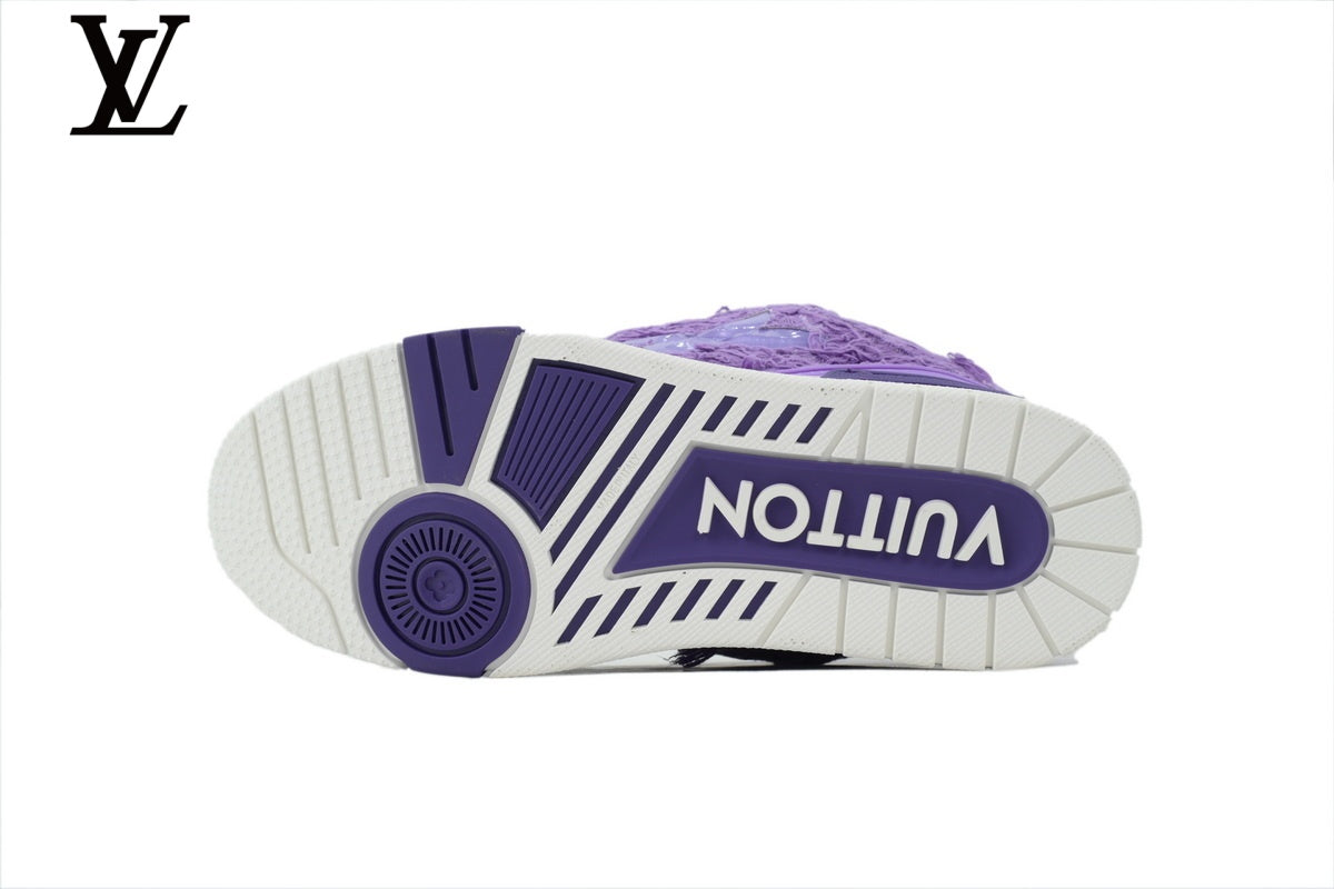 Louis Vuitton shoes for man  women Skate Sneaker – White & Red