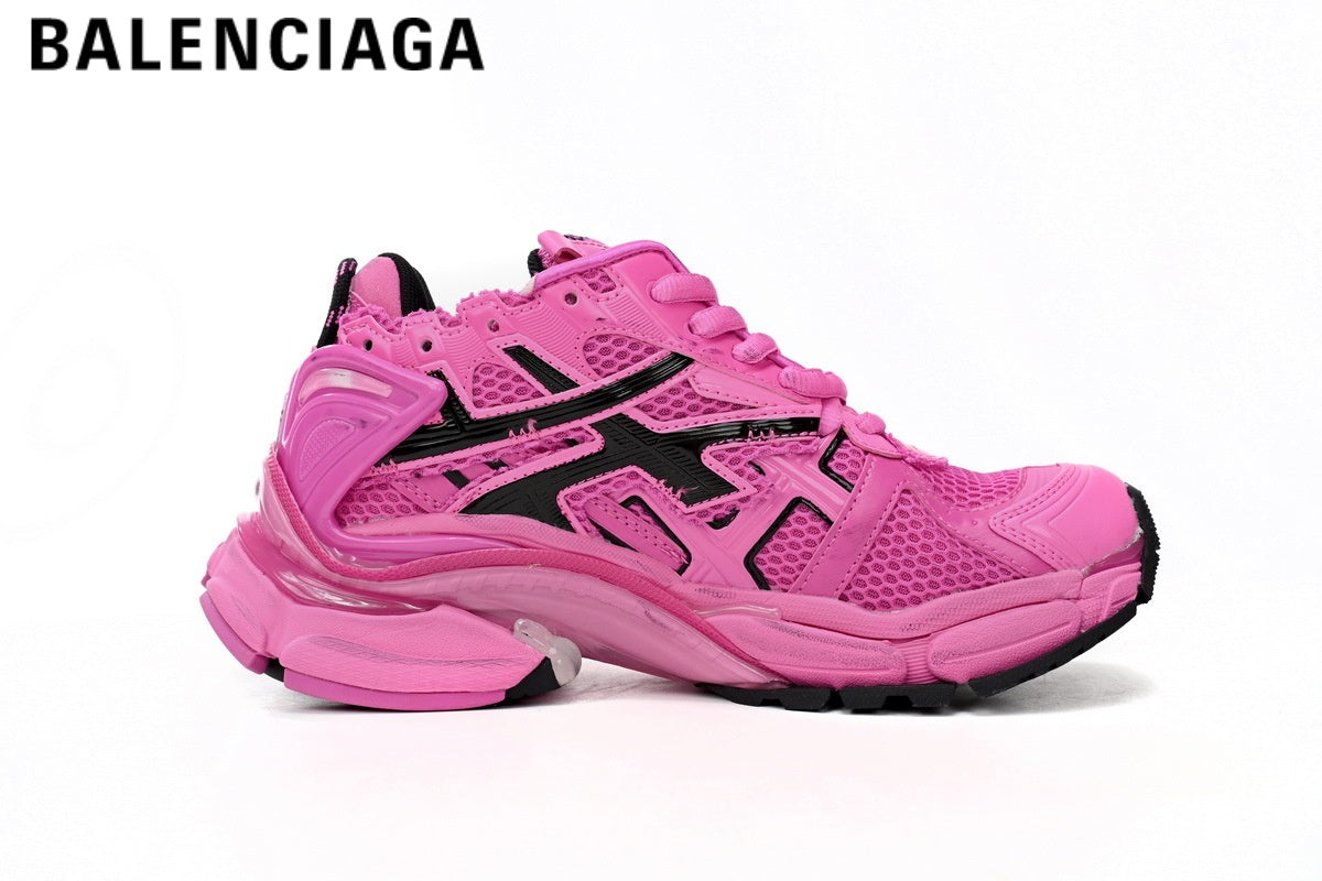Balenciaga Runner men's shoes  women sneakers — Pink / Black