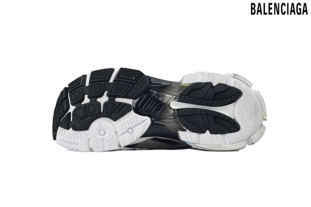 Balenciaga Runner men's shoes  women sneakers – White & Black