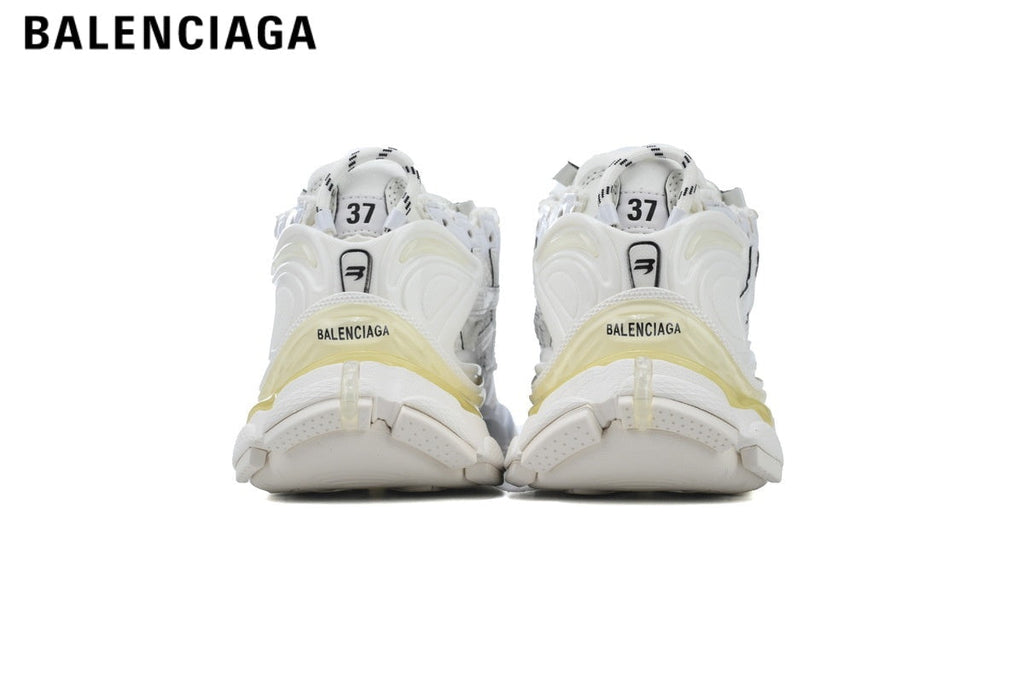 Balenciaga Runner men's shoes  women sneakers — White