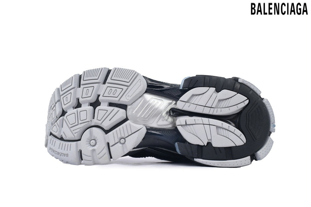 Balenciaga Runner men's shoes  women sneakers – Black & Silver