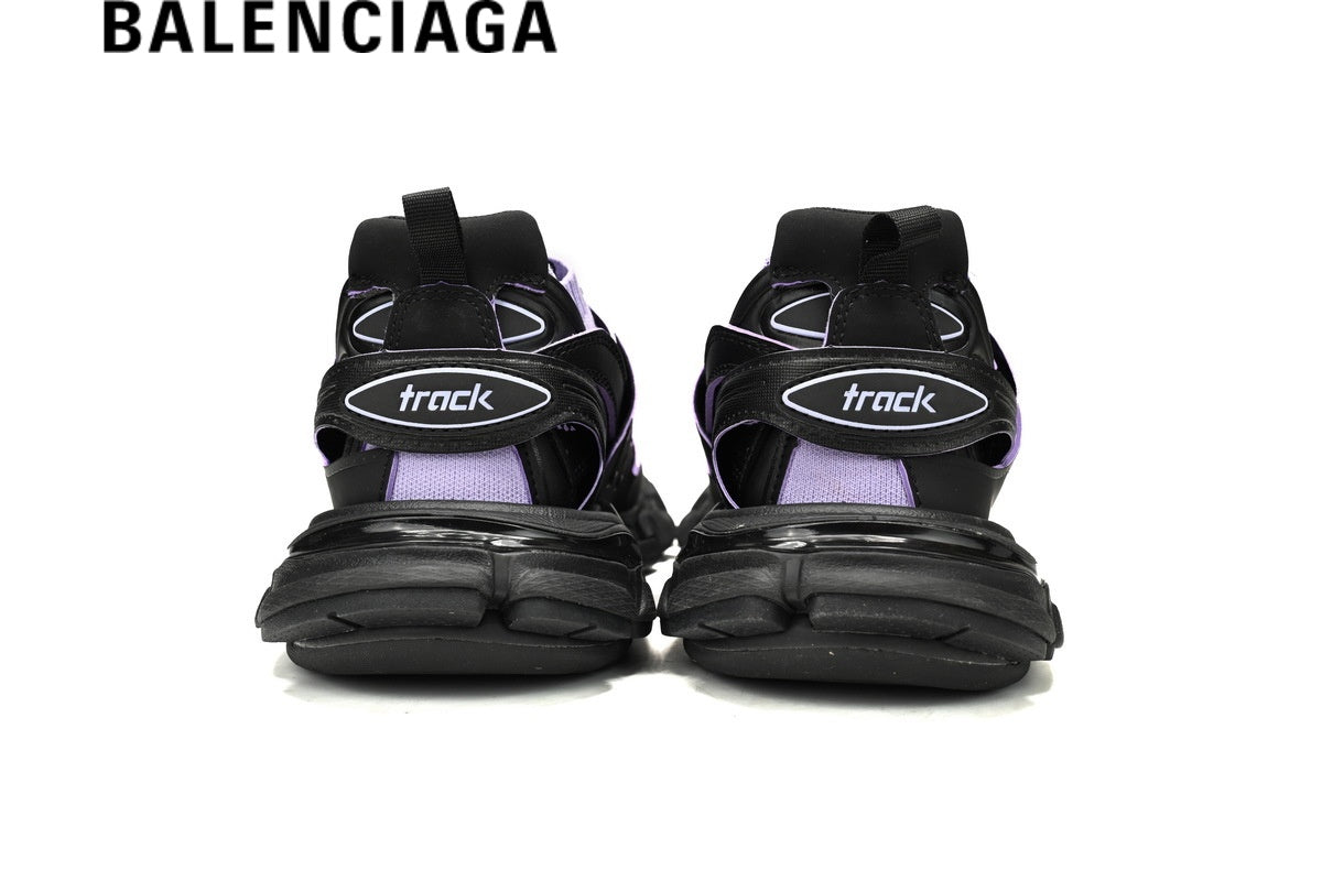 Balenciaga Track men's shoes  women sneakers Sandal Black Purple