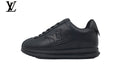 Louis Vuitton Low Top Sneaker in Black Smooth Leather with Embossed Logo