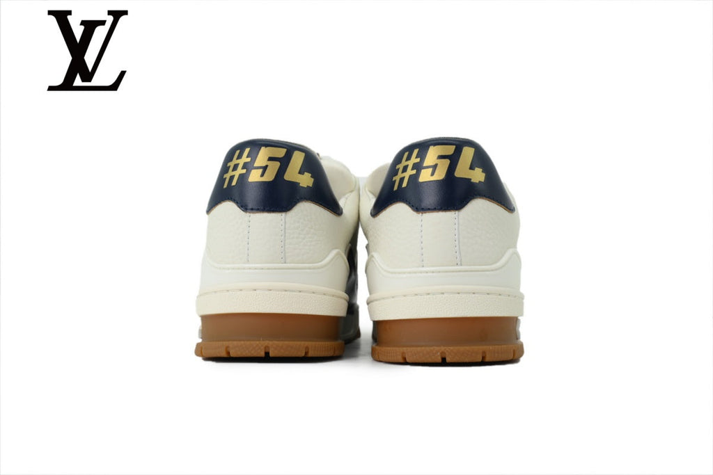 Louis Vuitton Trainer shoes for man  women Sneakers - White and Navy