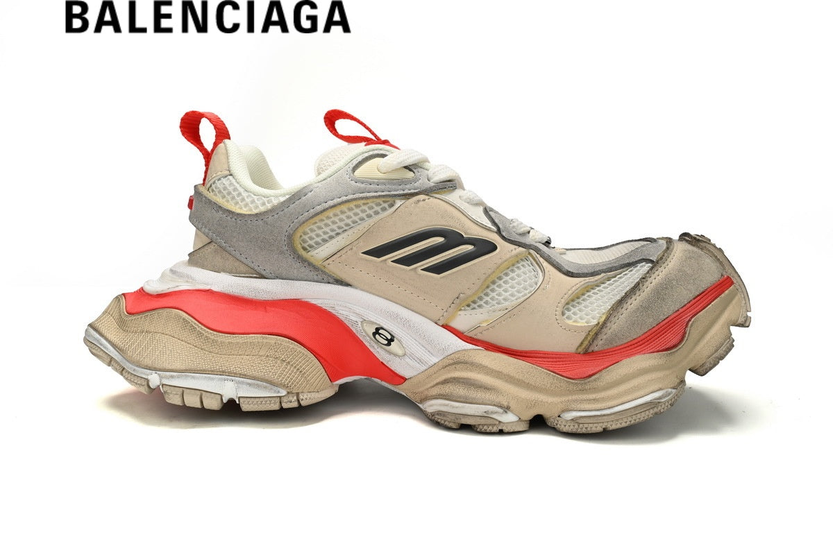 Balenciaga Cargo Beige men's shoes  women sneakers Red