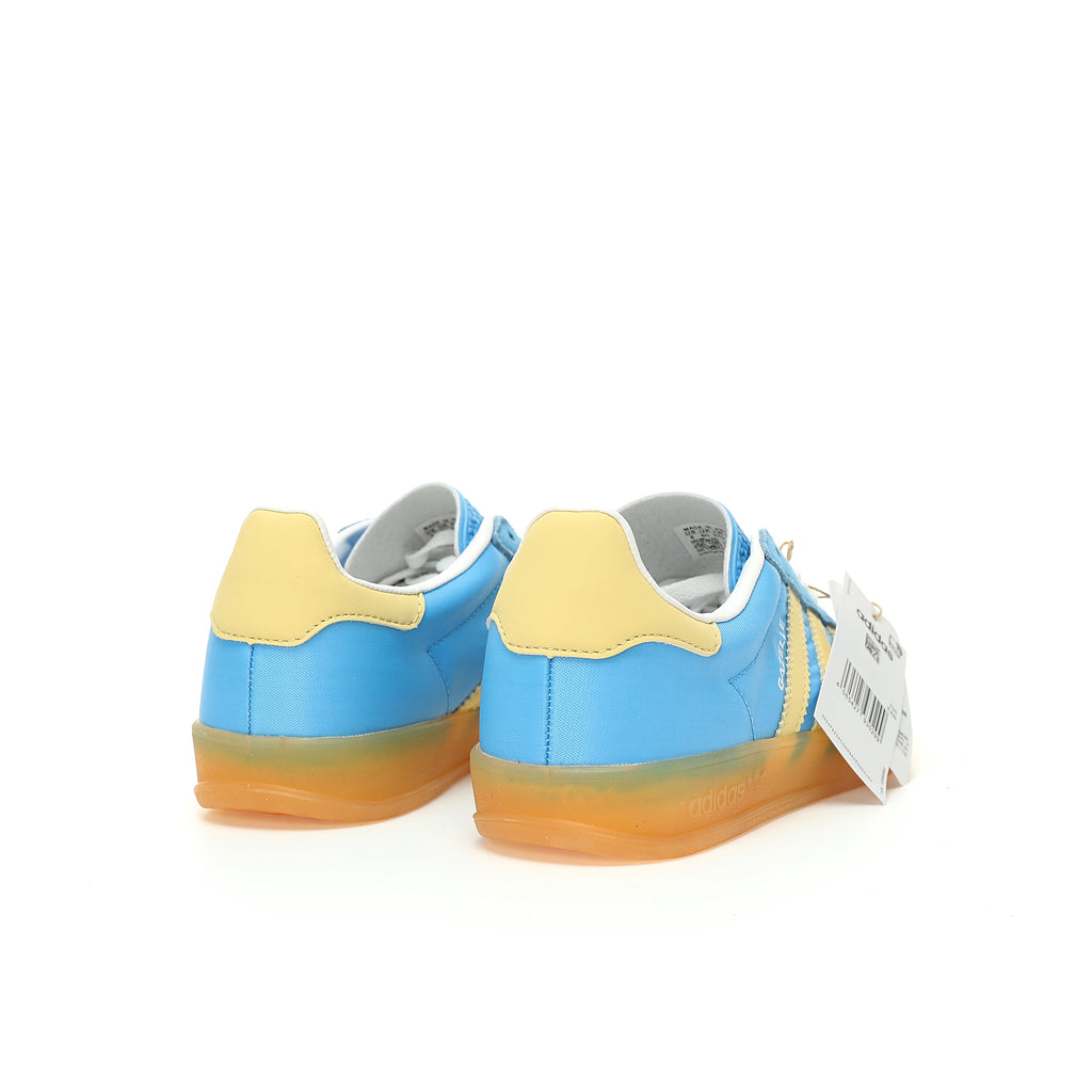 Adidas Originals Gazelle Indoor – Light Blue / Yellow Gum Suede Low-Top Sneakers