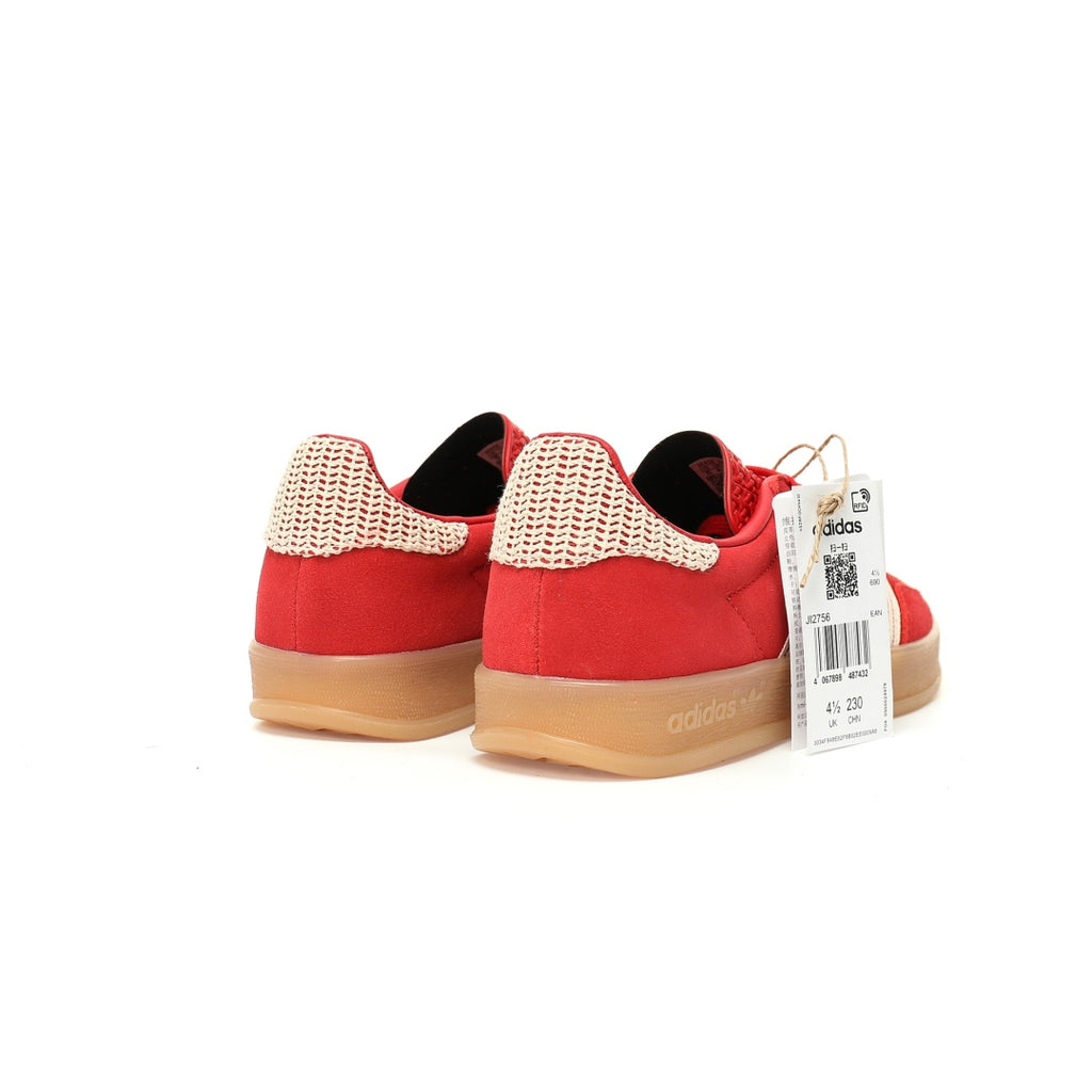 Adidas Originals Gazelle Indoor – Red Crochet / Beige Gum Low-Top Sneakers