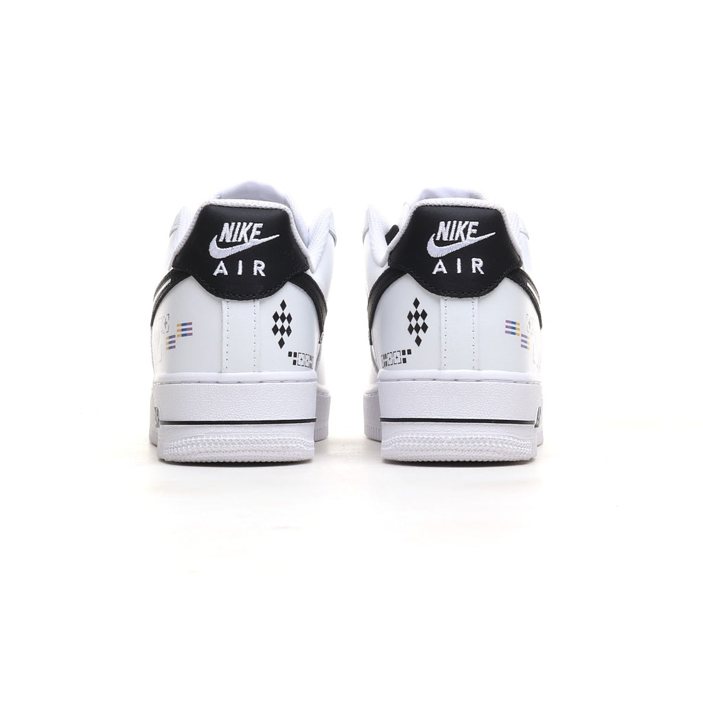 Nike Air Force 1 '07 Low 'Black White Graffiti' – Custom Street Art Edition