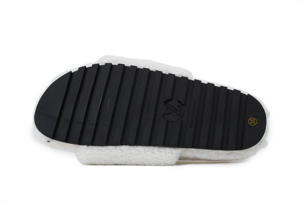 Louis Vuitton Teddy Slide Sandals【White】