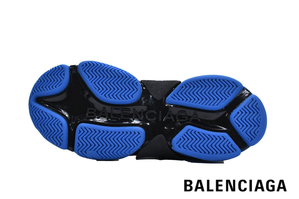 Balenciaga Triple S men's shoes  women sneakers – White, Black & Blue